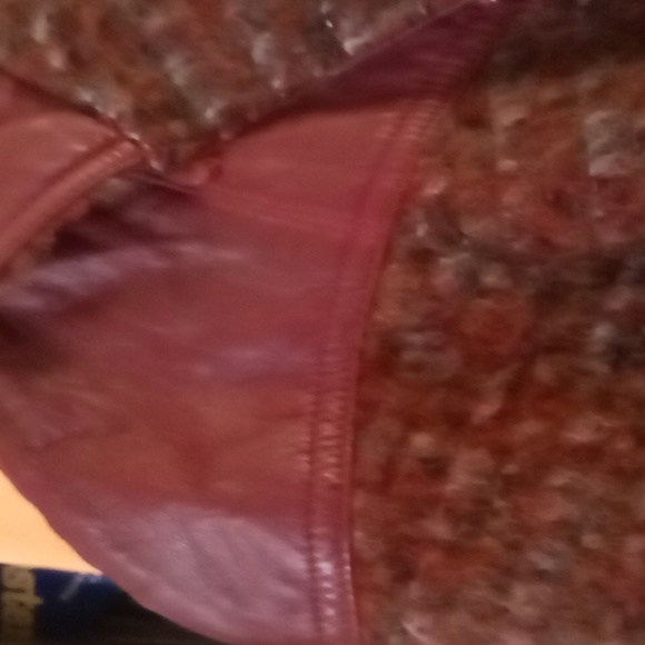 Wool Jacket w/Leather Trim - Picture 3 of 7